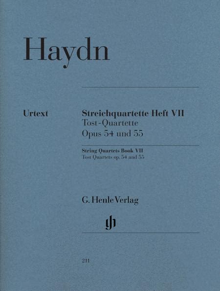 String Quartets, Vol. VII, Op. 54 And Op. 55 (Tost Quartets)